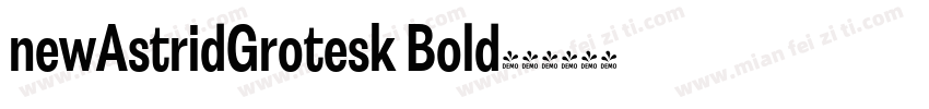 newAstridGrotesk Bold字体转换